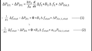 2.8  Static response of two area system  uncontrolled case (EE8702 PSOC UNIT -2 )