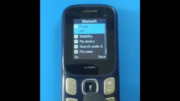 lava a3 bluetooth on off setting