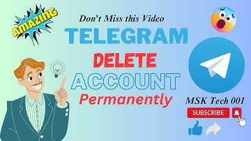 How To DELETE Telegram Account 2024 Permanently| Telegram Account Delete Kaise Kare|MSK Tech 001