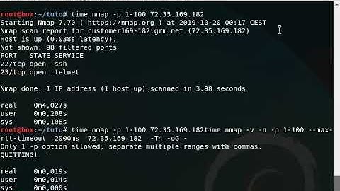 SUPER FAST scan with nmap