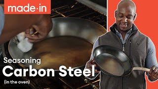 How To Season Carbon Steel Pans In The Oven | Made In Cookware
