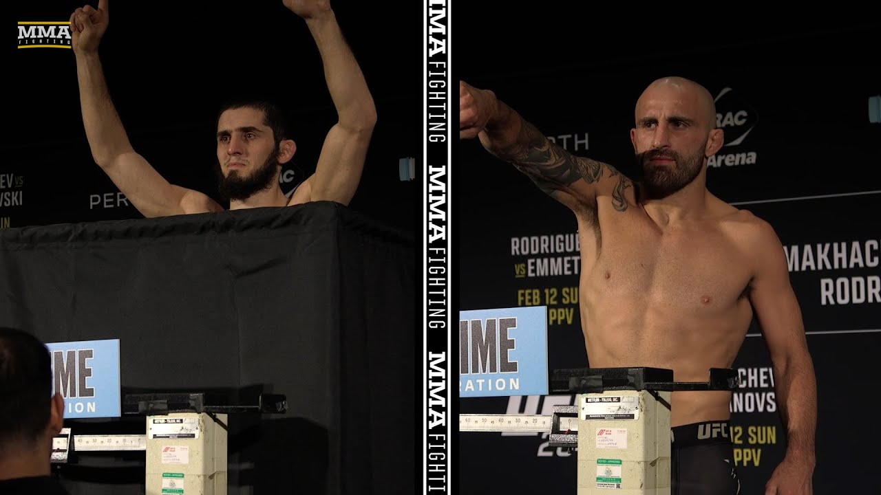 Islam Makhachev, Alexander Volkanovski Make Championship Weight For UFC 284 MMA Fighting
