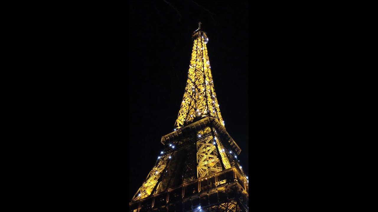 tour eiffel qui scintille video