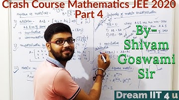 Crash Course for JEE Maths 2020 : Part 4 || By- Shivam Goswami Sir || Dream IIT 4 u