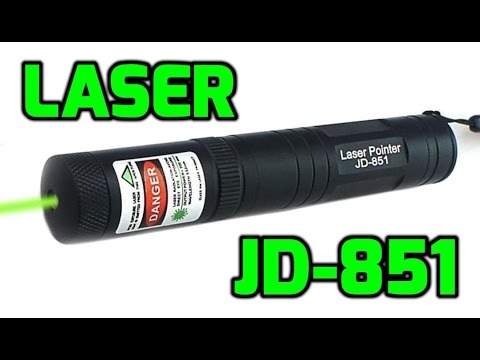 Laser JD-851 Green 532nm Laser Pointer Review - YouTube