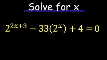 Solve the EXPONENTIAL Equation 