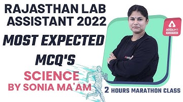 Rajasthan Lab Assistant 2022 | Biology Marathon Class for Lab Assistant | By Sonia Ma