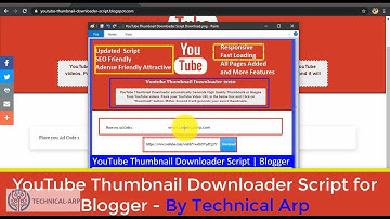 Create YouTube Thumbnail Downloader Website Script in Blogger 100% Working [ Updated ] free download