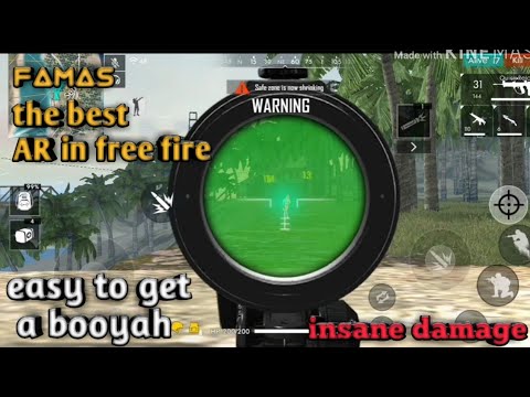 Best Gun in Free fire is FAMAS insane damage - YouTube