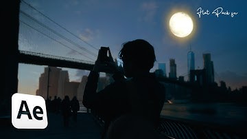 AWESOME 3D Day to Night Timelapse Effect | After Effects