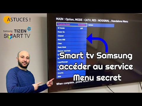 Smart tv Samsung accéder au service Menu secret