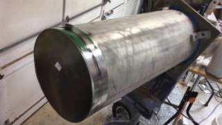 Stonewash and Deburr Tumbler that Bolts onto My Cement Mixer