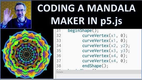 Coding a Mandala Art Maker in p5.js - generative art programming