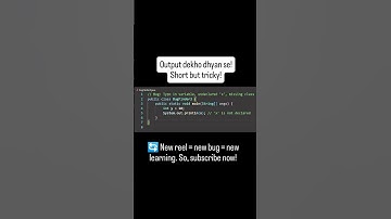 💻 Java + Bugs = Daily Learning  #CodarJava #JavaShorts #BugHunting #DebugTheCode #CodeChallenge