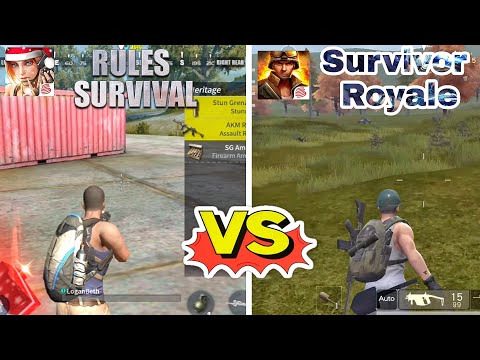 RULES OF SURVIVAL vs SURVIVOR ROYALE || Battle Royale Comparison