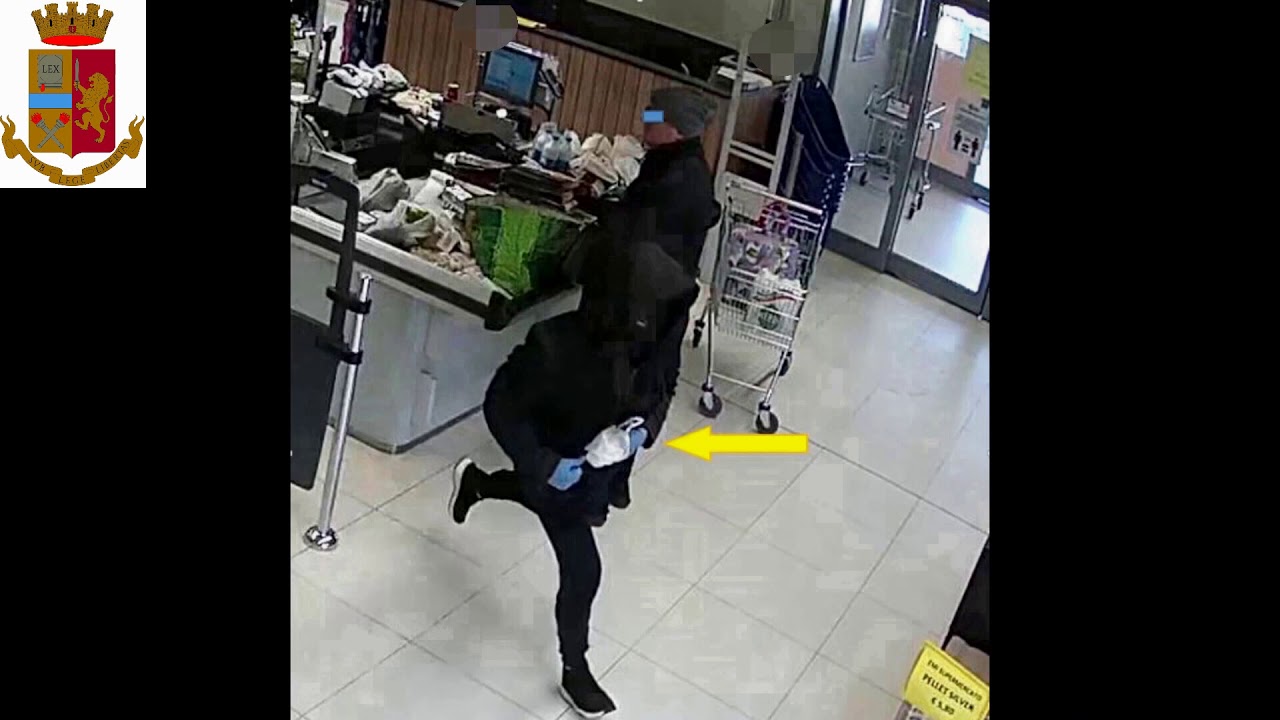 Rapina supermercato Emi  a Terni