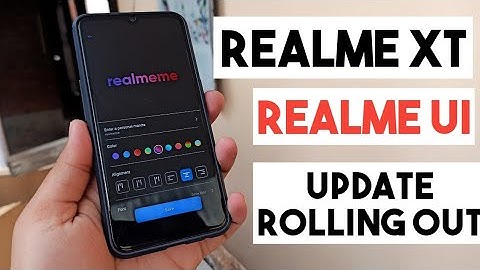 Realme XT Realme UI Android 10 Update Rolling Out