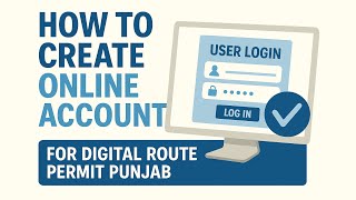 How to Create Online Account & Apply for Route Permit in Punjab | Easy Steps | Digital Transport