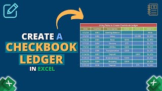 Full How to Create a Checkbook Ledger Update