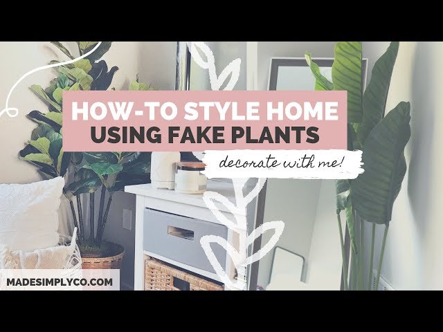 Modern Indoor Faux Plant Decor HACK IN 5 MINUTES 