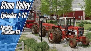 Stone Valley Lets Play Supercut (Episodes 1-10) | Farming Simulator 22