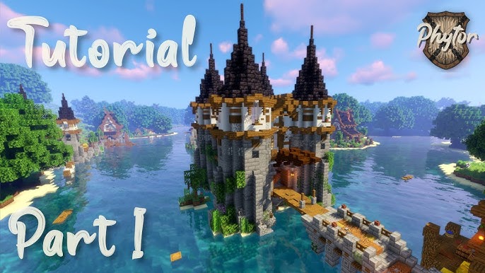 Minecraft: How to Build a Medieval Castle  Huge Medieval Castle Tutorial -  Part 1 