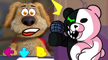 Talking BEN React to Monokuma Characters | FNF MEME Playground test