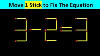 Matchstick Puzzle  Fix The Equation #matchstickpuzzle #simplylogical