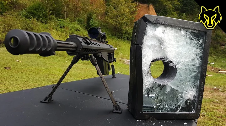 Will Bulletproof Glass Stop A .50 Cal? slow motion...