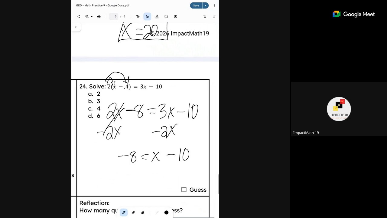 GED - Math Practice 9
