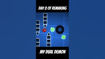 Day 2 of Making a Extreme Demon in Geometry Dash #gmd #gaming #geometrydash #gd #gddemon #shorts