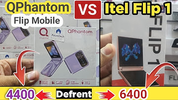 itel flip 1 Folding Phone vs Q Fold Mobile qphantom  Review full 2024 | itel new mobile price