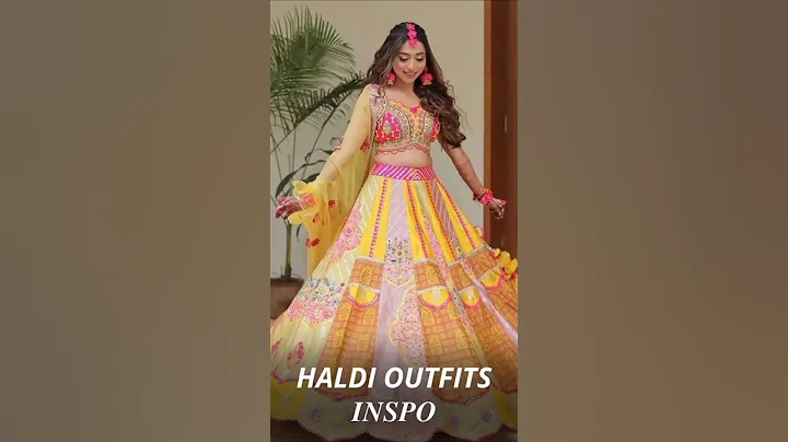 Haldi outfit ideas for bride 2025|Haldi dress for girls|Haldi function dress #haldiceremony #fashion