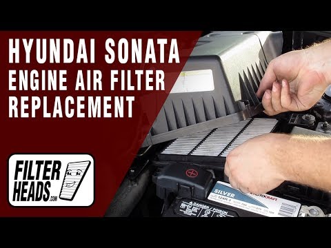 How to Replace Engine Air Filter 2006 Hyundai Sonata V6 3.3L