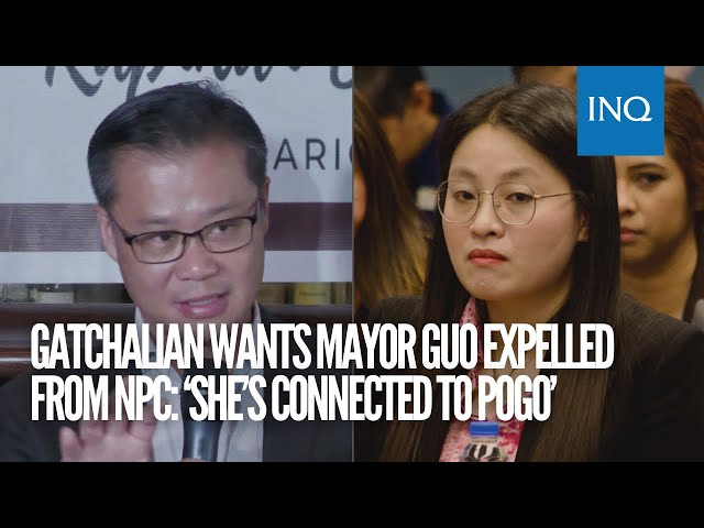 Gatchalian wants Mayor Alice Guo expelled from NPC: ‘She’s connected to Pogo’ class=