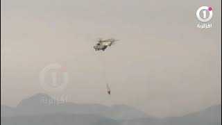 #بجاية: طائرات تابعة للجيش الوطني تساهم في اخماد الحـ.رائق على مستوى جبال #تيشي