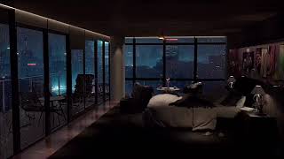 Relax! In a Luxury Apartment with Heavy Rain | ASMR | music for deep sleep and relaxation