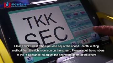 How to engrave letters by sec-e9 key cutting machine