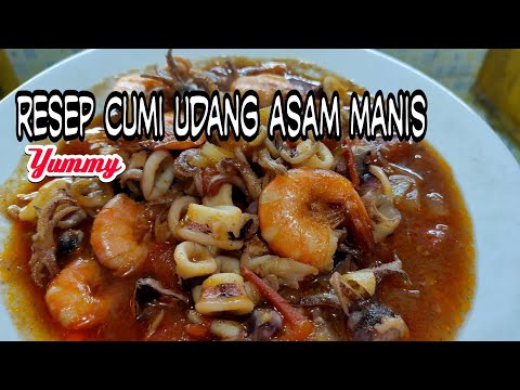 Cara Memasak Cumi Udang Asam Manis