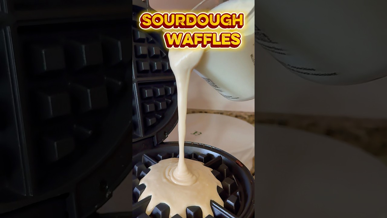 Sourdough waffles 