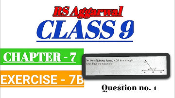 Rs Aggarwal Class 9 | Exercise 7b | Question No.1|Chapter 7 Lines and Angles | STUDENTS CORNER