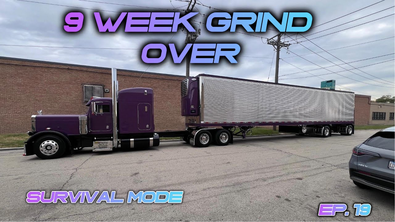 Finally going home after 9 weeks on the road| Large car doing 7 drops in one day|LTL Owner Operator|