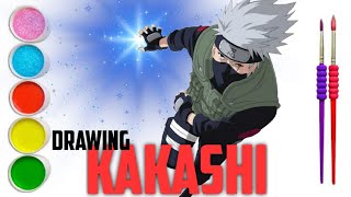 Menggambar Dan Mewarnai Kakashi Naruto