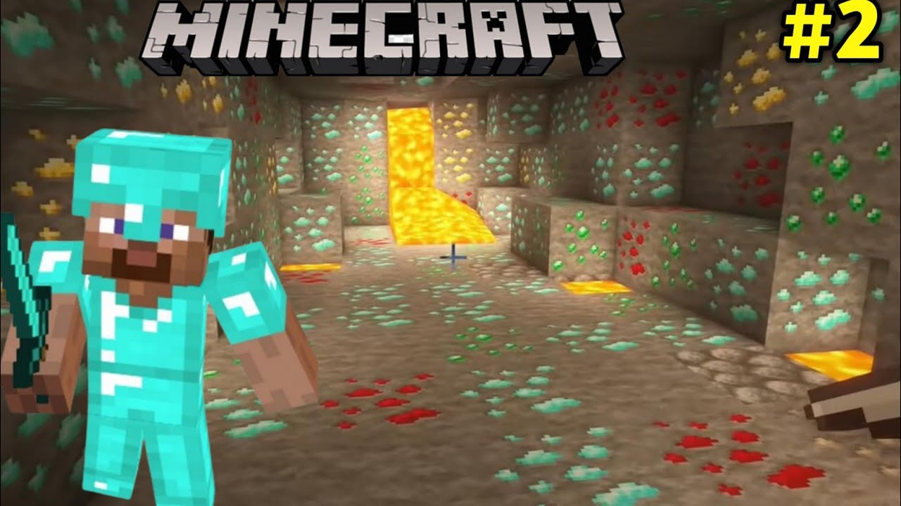 I made myself a diamond armour in Minecraft pe🔥| Mcpe survival EP-3|# ...