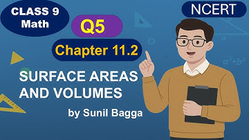 Q5 Ex 11.2 Class 9 Maths | Surface Areas and Volumes | Complete NCERT Explanation.