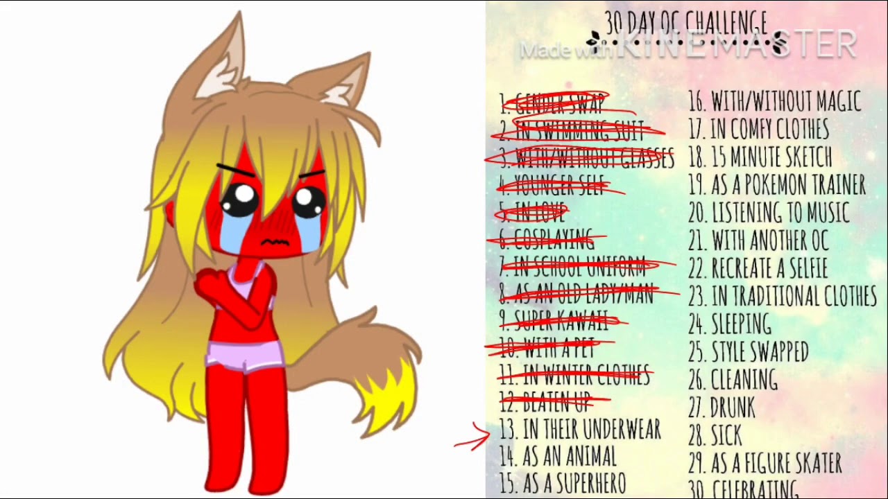 30 Day Oc Challenge Gacha Life 30 Days OC Challenge! | Day 13 | • Sherry Gacha • - YouTube
