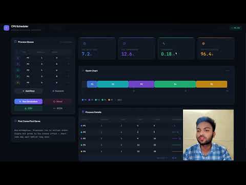 CPU Scheduling Simulator Project | Operating System 