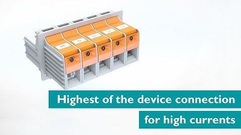 Highlights of the device connection for high currents