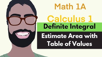 5.1-5.2 Definite Integrals | Video 3 - Estimate Area Using Table of Values || Calculus 1
