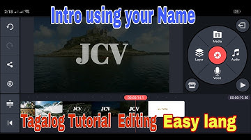 How to make Intro using your Name | Tagalog tutorial editing